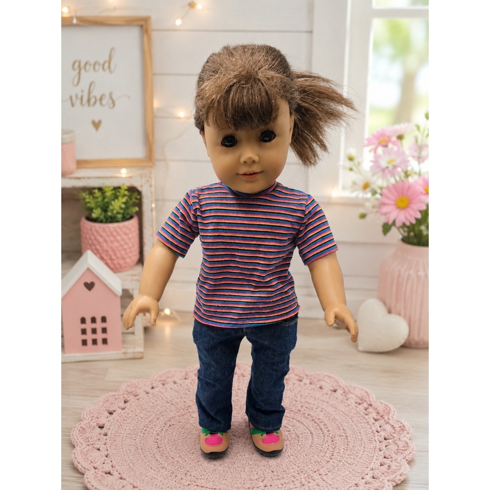 American Girl Doll Pleasant Company 18" 2011 Brown Hair Brown Eyes
